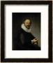 Male Portrait by Rembrandt Van Rijn Limited Edition Print