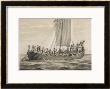 Vikingesnekke, Norwegian Warriors In A Half-Decked Warship by Anker Lund Limited Edition Pricing Art Print