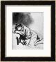 Sleeping Girl, Drawing, British Museum, London by Rembrandt Van Rijn Limited Edition Print