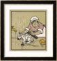 Little White Dog Is Washed Under The Cold Tap - He's Not Very Happy About It! by Cecil Aldin Limited Edition Print