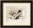 Woman Masturbating A Man On A Bed, Plate 18 From Liebe, Published 1901 In Leipzig by Mihaly Von Zichy Limited Edition Pricing Art Print