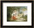 Shepherdess Seated With Sheep And A Basket by Jean-Honoré Fragonard Limited Edition Pricing Art Print