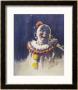 Portrait Of A Laughing Clown In His Full Costume At Bertram Mills Circus by Gilbert Holiday Limited Edition Pricing Art Print