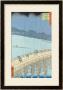 Sudden Shower On Ohashi Bridge At Ataka, From The Series 100 Views Of Edo, 1857 by Ando Hiroshige Limited Edition Print