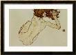 Crouching Nude, Back View, 1917 by Egon Schiele Limited Edition Pricing Art Print