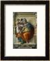 The Sistine Chapel; Ceiling Frescos After Restoration, The Delphic Sibyl by Michelangelo Buonarroti Limited Edition Print