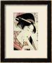 Bust Portrait Of The Heroine Kioto Of The Itoya by Utamaro Kitagawa Limited Edition Print