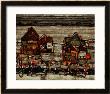 Houses With Laundry, Also Called Suburb Ii, 1914 by Egon Schiele Limited Edition Pricing Art Print
