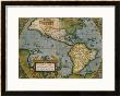 Map Of The Americas by Abraham Ortelius Limited Edition Print