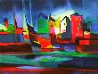 Bã¢Teaux Dans Le Port by Marcel Mouly Limited Edition Print