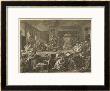 Two Whig Candidates Give A Banquet To Supporters While Tories Demonstrate Outside by William Hogarth Limited Edition Pricing Art Print