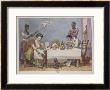 The Dinner, A White Couple Being Served And Fanned By Black Slaves by Jean Baptiste Debret Limited Edition Pricing Art Print