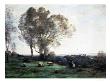 Pastoral Scene by Jean-Baptiste-Camille Corot Limited Edition Print