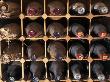 Wine Bottles Resting In Wine Rack by Rick Strange Limited Edition Print