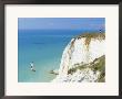 Beachy Head And Lighthouse On Chalk Cliffs, East Sussex, England, Uk, Europe by John Miller Limited Edition Pricing Art Print