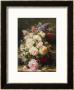 Still Life With Roses, Syringas And A Blue Tit On A Mossy Bank by Jean Baptiste Claude Robie Limited Edition Print