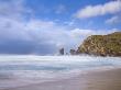 Sea Stacks, Stormy Clouds And Rough Seas On A Windy Afternoon At Dalmore Bay On The Isle Of Lewis, by Lizzie Shepherd Limited Edition Print