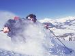 Skier Kicking Up Snow, Crested Butte, Co by Paul Gallaher Limited Edition Print