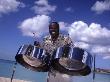 Steel Drum Player On Beach by Bob Coates Limited Edition Print