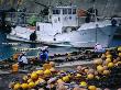 Japanese Fishermen Working At Port, Nakiri, Japan by Cheryl Conlon Limited Edition Pricing Art Print