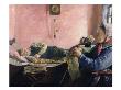 Niels Gaihede's Afternoon Nap, 1883 (Oil On Canvas) by Christian Krohg Limited Edition Print