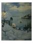 A Harbour In Soon, 1904 (Oil On Canvas) by Karl Doernberger Limited Edition Pricing Art Print