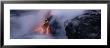 Lava Flowing Into The Pacific Ocean, Volcano National Park, Hawaii, Usa by Panoramic Images Limited Edition Print