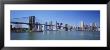Skyscrapers In A City, Brooklyn Bridge, New York, Usa by Panoramic Images Limited Edition Print