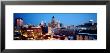 Winter Skyline At Night, Milwaukee, Wisconsin, Usa by Panoramic Images Limited Edition Print
