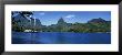 Sailboats Sailing In The Ocean, Opunohu Bay, Moorea, French Polynesia by Panoramic Images Limited Edition Print