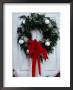 Beautiful Christmas Wreath On Door by Everett Johnson Limited Edition Print