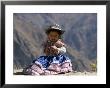 Little Girl In Traditional Dress, Colca Canyon, Peru, South America by Jane Sweeney Limited Edition Print