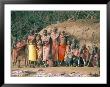 Masai Women And Children, Kenya, East Africa, Africa by Sybil Sassoon Limited Edition Print