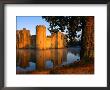 Bodiam Castle Reflected In Moat, East Sussex, England by David Tomlinson Limited Edition Print
