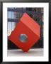 Red Cube Sculpture, 1968 By Isamu Noguchi At 140 Broadway, Manhattan, New York by Amanda Hall Limited Edition Print