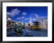 Fountain In Trafalgar Square, London, Uk by Rick Gerharter Limited Edition Print