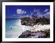View Of The Mayan Site Of Tulum, Yucatan, Mexico by Greg Johnston Limited Edition Print