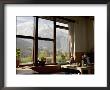 Nilgiri Range Whilst Enjoying Breakfast In Om's Home Hotel At Jomsom On The Annapurna Circuit Trek by Don Smith Limited Edition Print