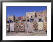 Handwoven Rugs Hang On Courtyard Walls, Morocco by John & Lisa Merrill Limited Edition Print