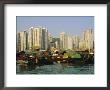 The Floating City Of Boat Homes (Sampans), Aberdeen Harbour, Hong Kong Island, Hong Kong, China by Fraser Hall Limited Edition Print