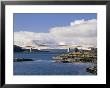 Skye Bridge Across Kyle Akin With Snow On The Mountains Of Skye In Late Winter, Highland Region, Uk by Pearl Bucknall Limited Edition Print