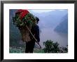 Farmer Carrying Produce, Three Gorges, Yangtze River, China by Keren Su Limited Edition Print