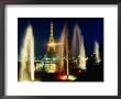 The Eiffel Tower At Night With Fountains In The Foreground, Paris, France by Christopher Groenhout Limited Edition Print