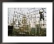 Rare Bamboo Scaffolding Used In Hong Kongs Housing Construction by Eightfish Limited Edition Pricing Art Print
