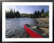 Bow Of Canoe Preparing To Launch Into The Chatanika River by Michael Melford Limited Edition Print