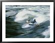 Whitewater Kayaker Surfing Standing Wave, Lochsa River, Idaho by Skip Brown Limited Edition Print