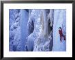 Ice Climbing, Ouray, Colorado, Usa by Lee Kopfler Limited Edition Pricing Art Print