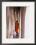 Monk Walking Away, Bangkok, Thailand by Peter Hendrie Limited Edition Pricing Art Print