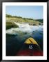 Kayak Noses Its Way Toward A Waterfall And Rocks Near Great Falls by Skip Brown Limited Edition Print