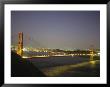 Golden Gate Bridge At Night With City Lights by Mark Cosslett Limited Edition Pricing Art Print